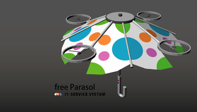 飞行雨伞 Free Parasol 免手撑洋伞从此撑伞不用手