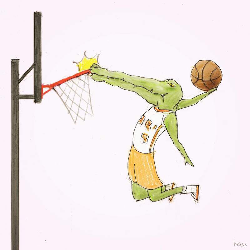 笑点插画家keigo新作 鳄鱼厌世插画令人脑洞大开