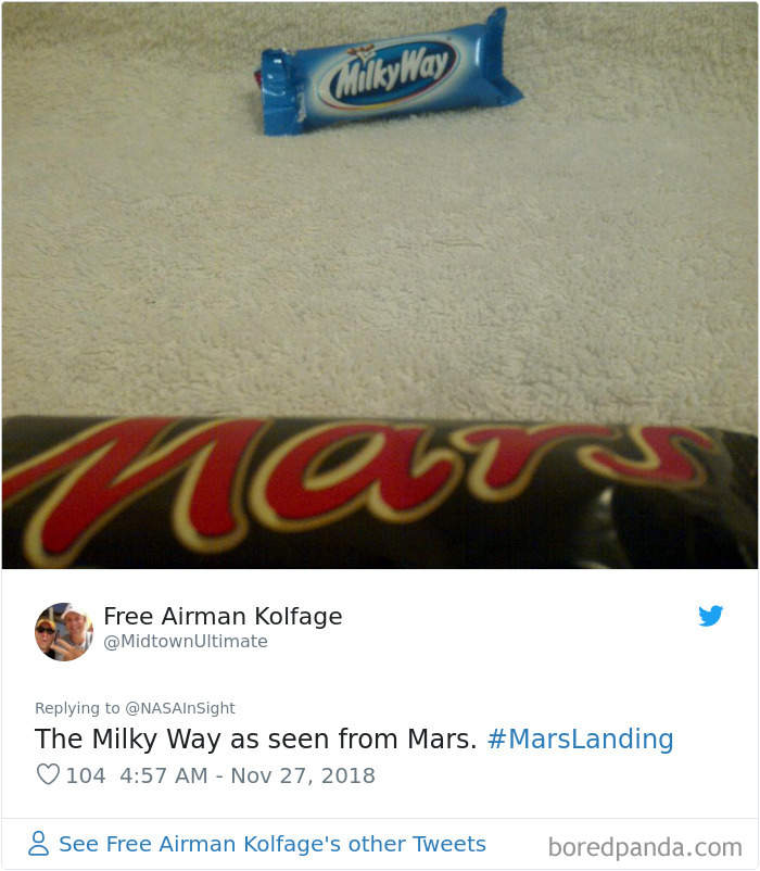 NASA洞察号着陆传来火星表面照片 网友“才华病”发作脑洞大开