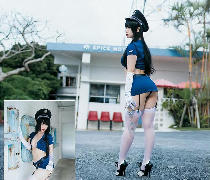 伊织萌（伊織もえ）最新写真 12号篮球衣侧乳霸气外漏