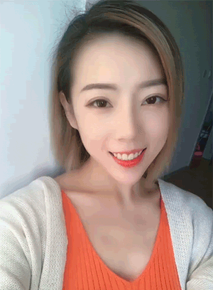 今日搞笑GIF动态图20200520：好想找一个这样的女朋友！妹子：别爱我，除非花手摇过我